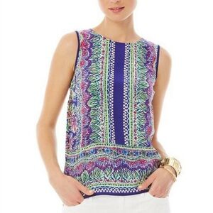 Lilly Pulitzer Iona Sleeveless Blouse - L